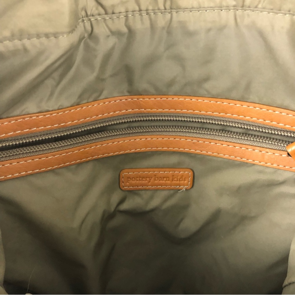 Pottery Barn Kids Black and Tan Striped Bag - Picture 10 of 12